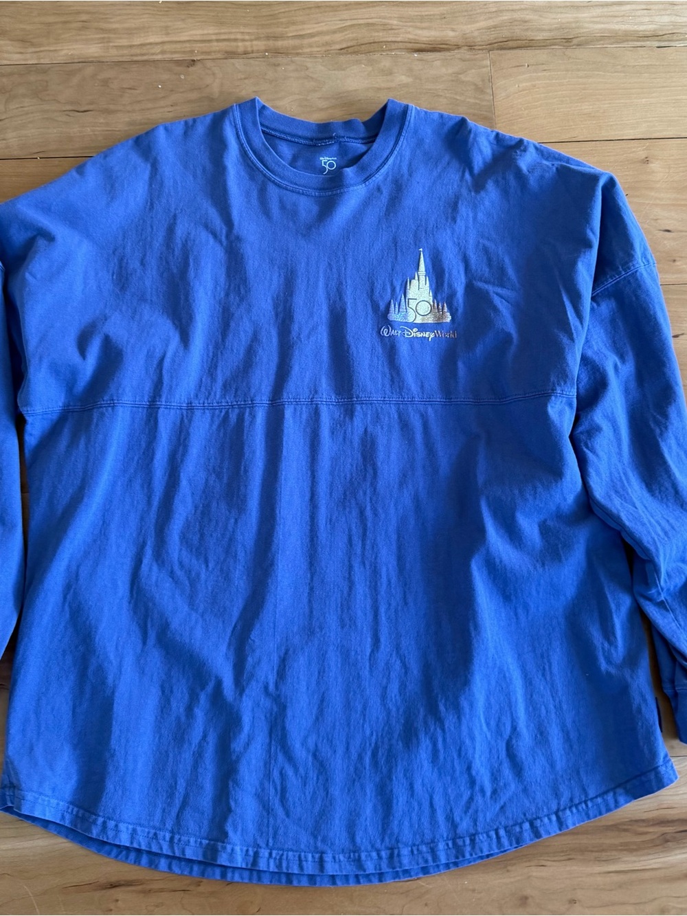Spirit Jersey Disney World 50th Anniversary Purple Long Sleeve Shirt XXL WDW